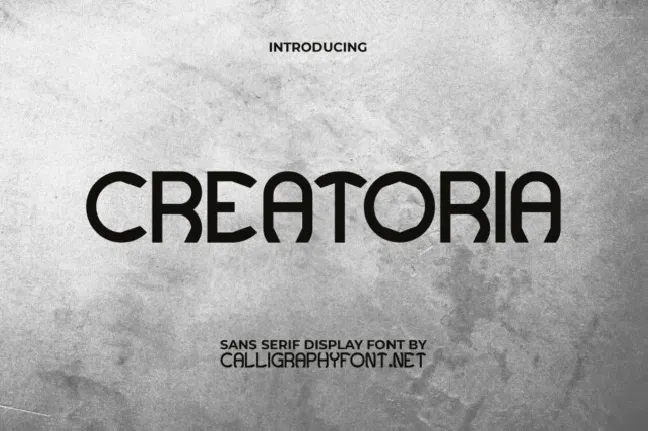 Creatoria font