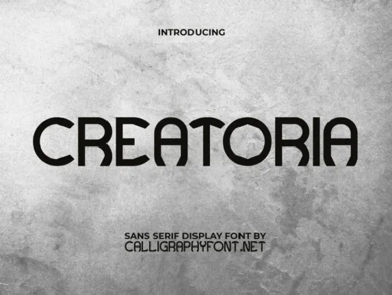 Creatoria font