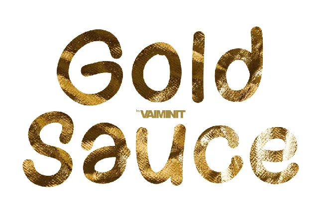 Gold Sauce font