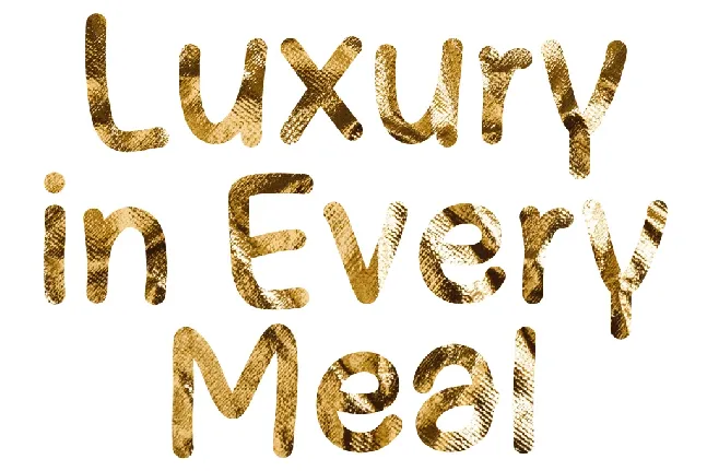 Gold Sauce font