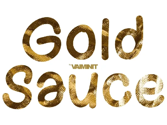 Gold Sauce font