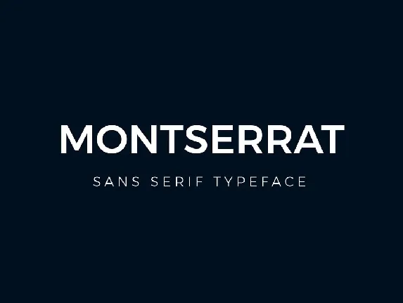 Montserrat font