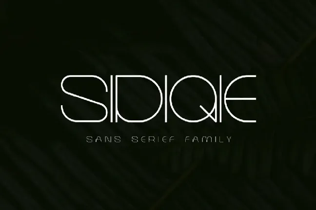 SIDIQIE font