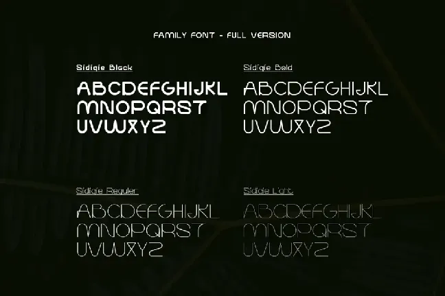 SIDIQIE font