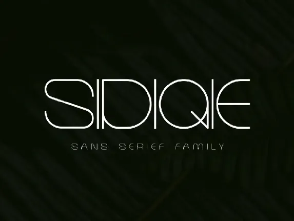 SIDIQIE font