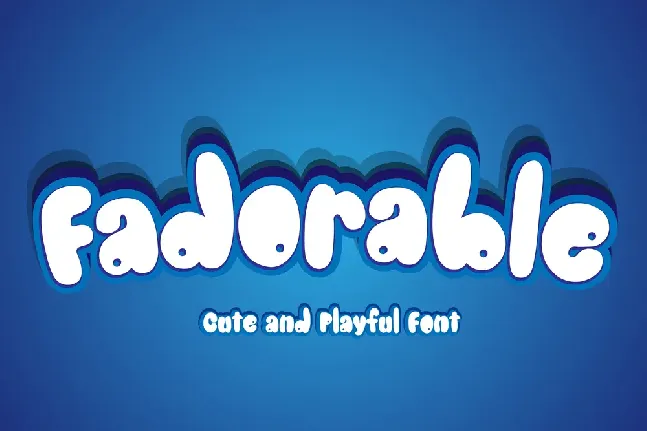 Fadorable font