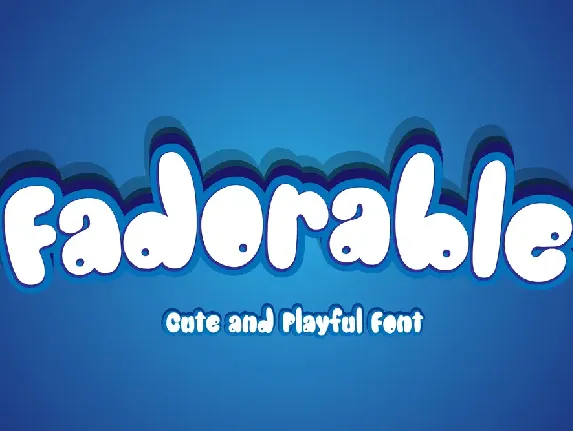 Fadorable font