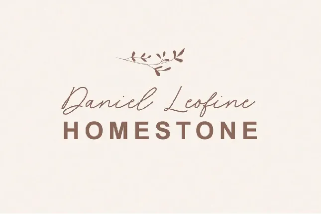 Homestone font