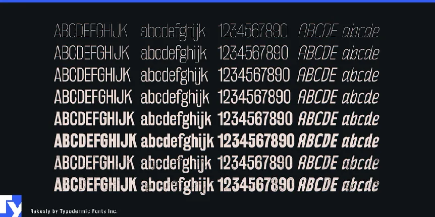 Rakesly font