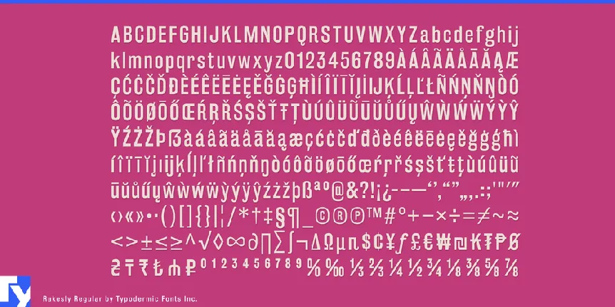 Rakesly font