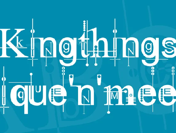 Kingthings Pique'n'meex font