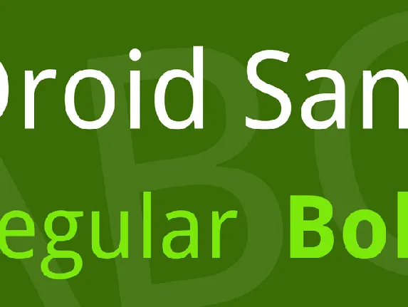 Droid Sans font