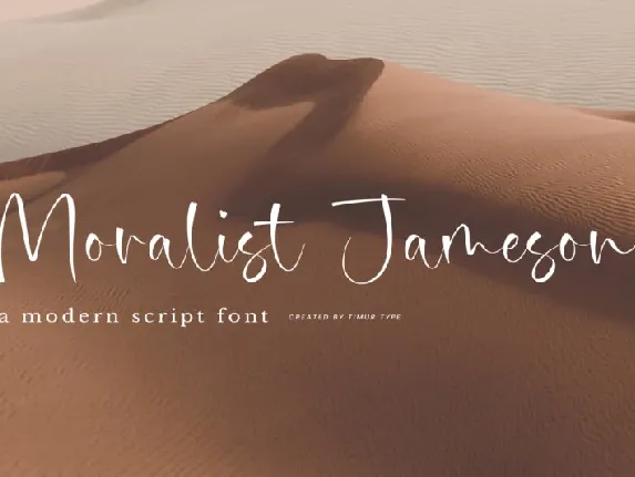 Moralist Jameson font