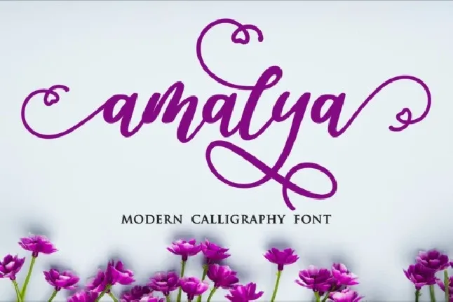 Amalya Modern Calligraphy font