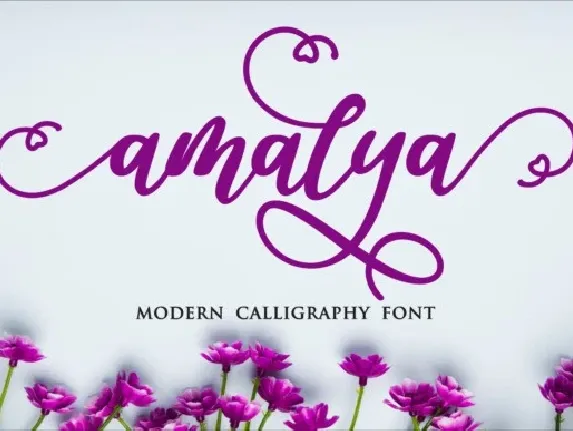 Amalya Modern Calligraphy font