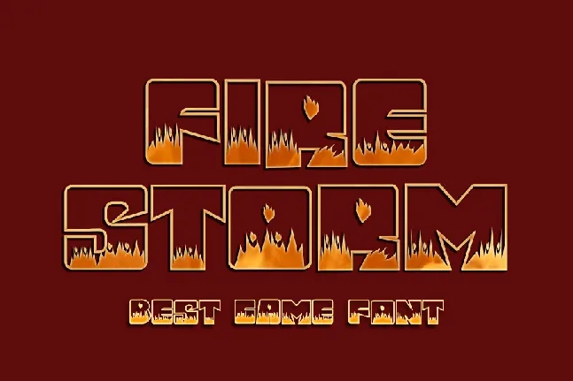 Fire Storm font