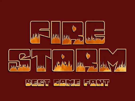 Fire Storm font