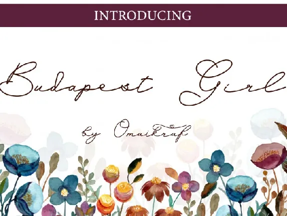 Budapest Girl Handwritten font