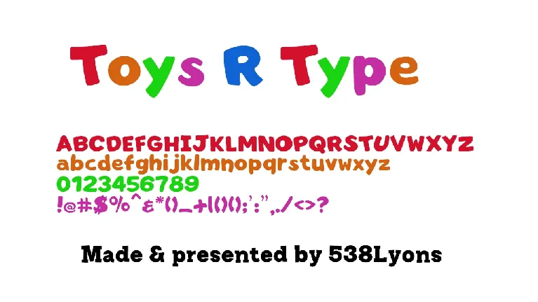 Toys R Us font