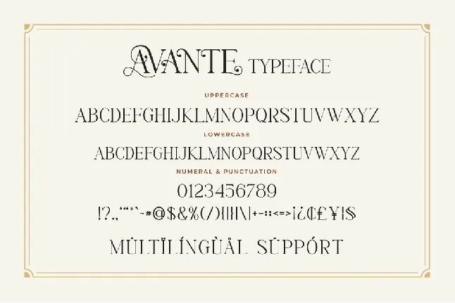 Avante font