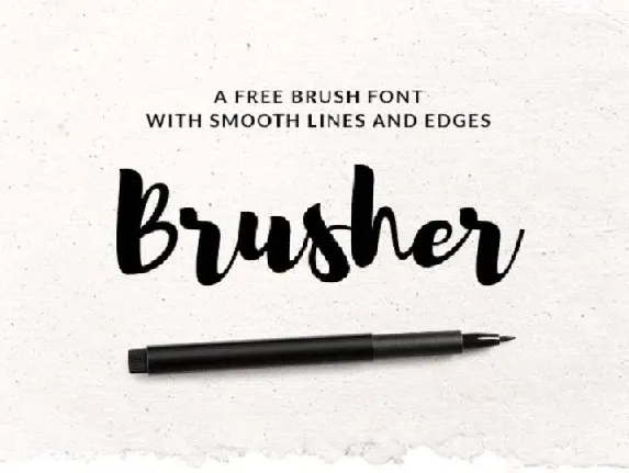 Brusher font