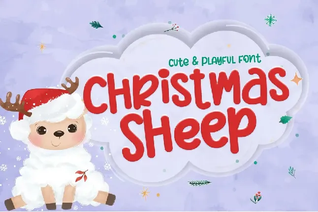 Christmas Sheep font