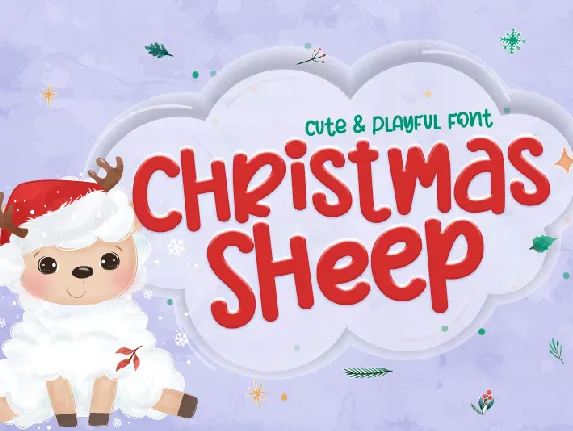 Christmas Sheep font