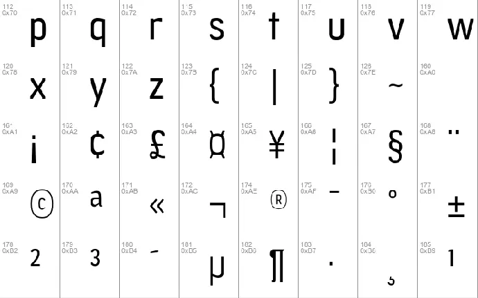 Jesaya font