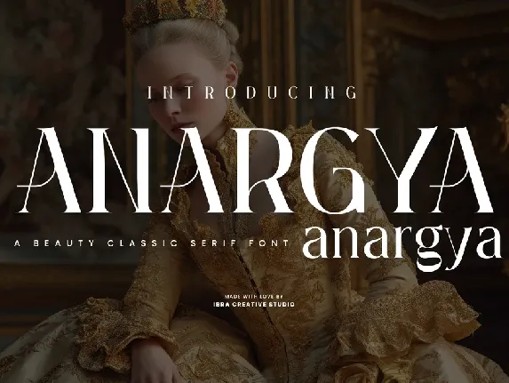 Anargya Personal Use font