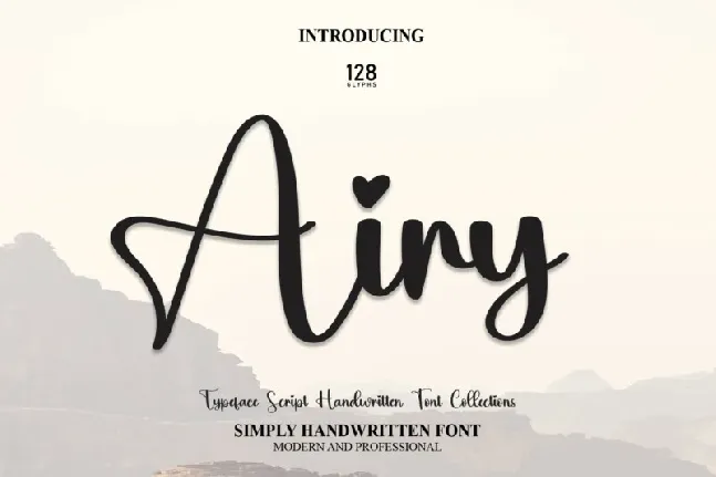 Airy Script font