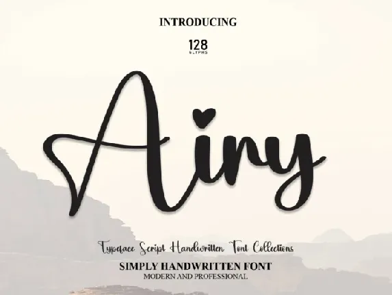 Airy Script font