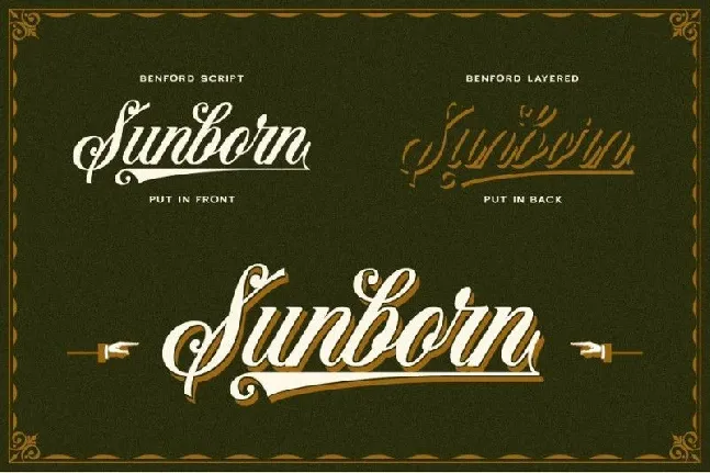 Benford Vintage font