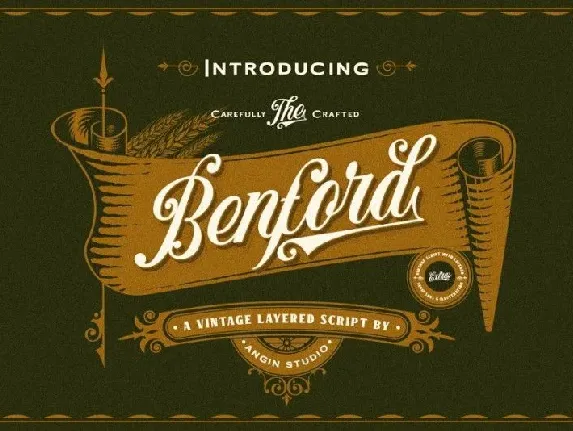 Benford Vintage font