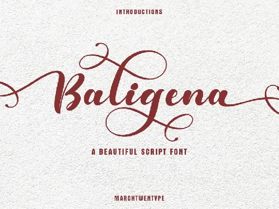 Baligena font