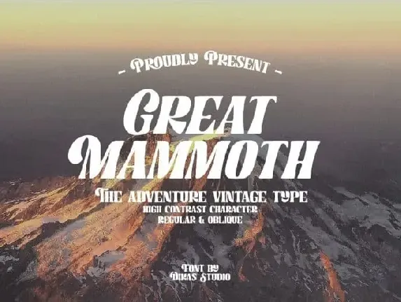 Great Mammoth Display font