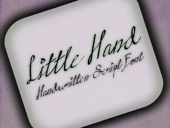 Little hands Handwritten font