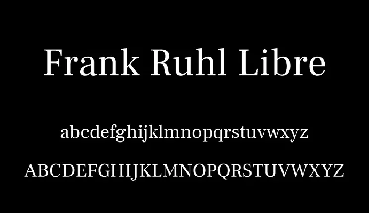 Frank Ruhl Libre Serif Family font