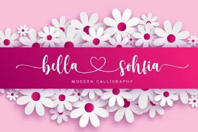 Bella Sohfia Calligraphy font