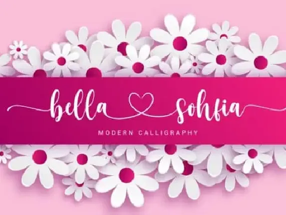 Bella Sohfia Calligraphy font