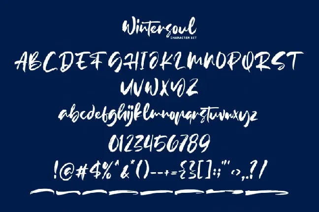 Wintersoul Brush font