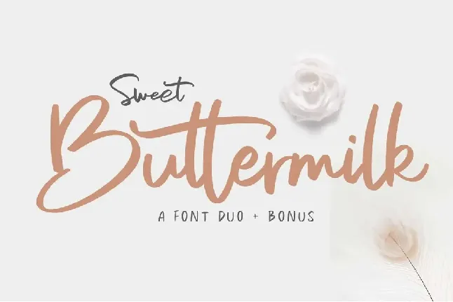 Sweet Buttermilk Duo font