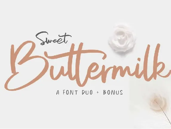 Sweet Buttermilk Duo font