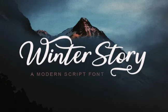 Winter Story Script font