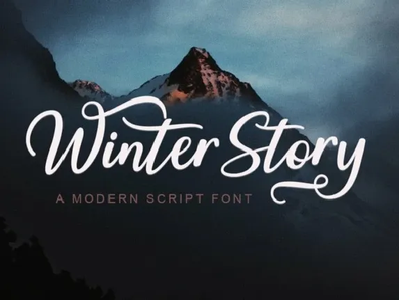 Winter Story Script font