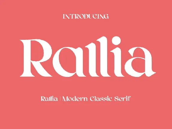 Rallia font