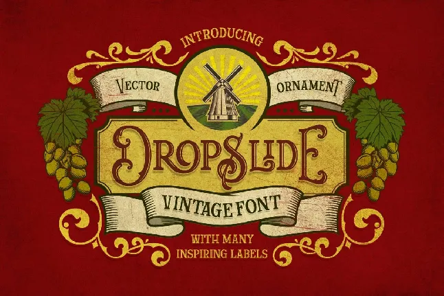 Dropslide font