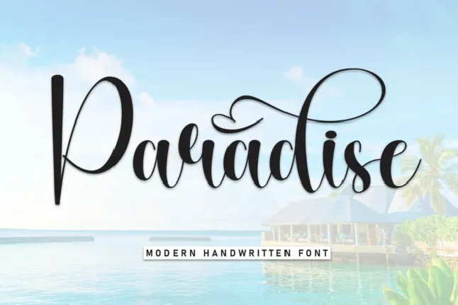 Paradise Script font