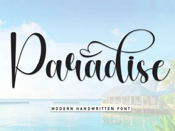 Paradise Script font