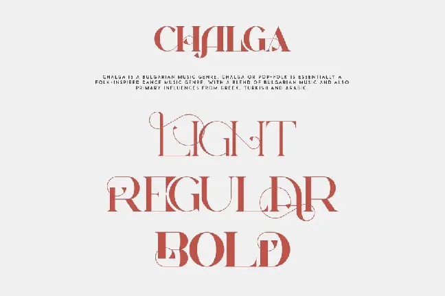 Chalga VP font