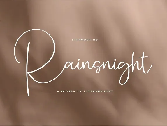 Rainsnight font